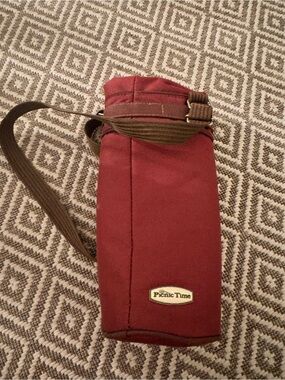 PICNIC TIME INC. INSULATED WINE COOLER BAG CORK KNIFE OPENER TOOL CARRY STRAP